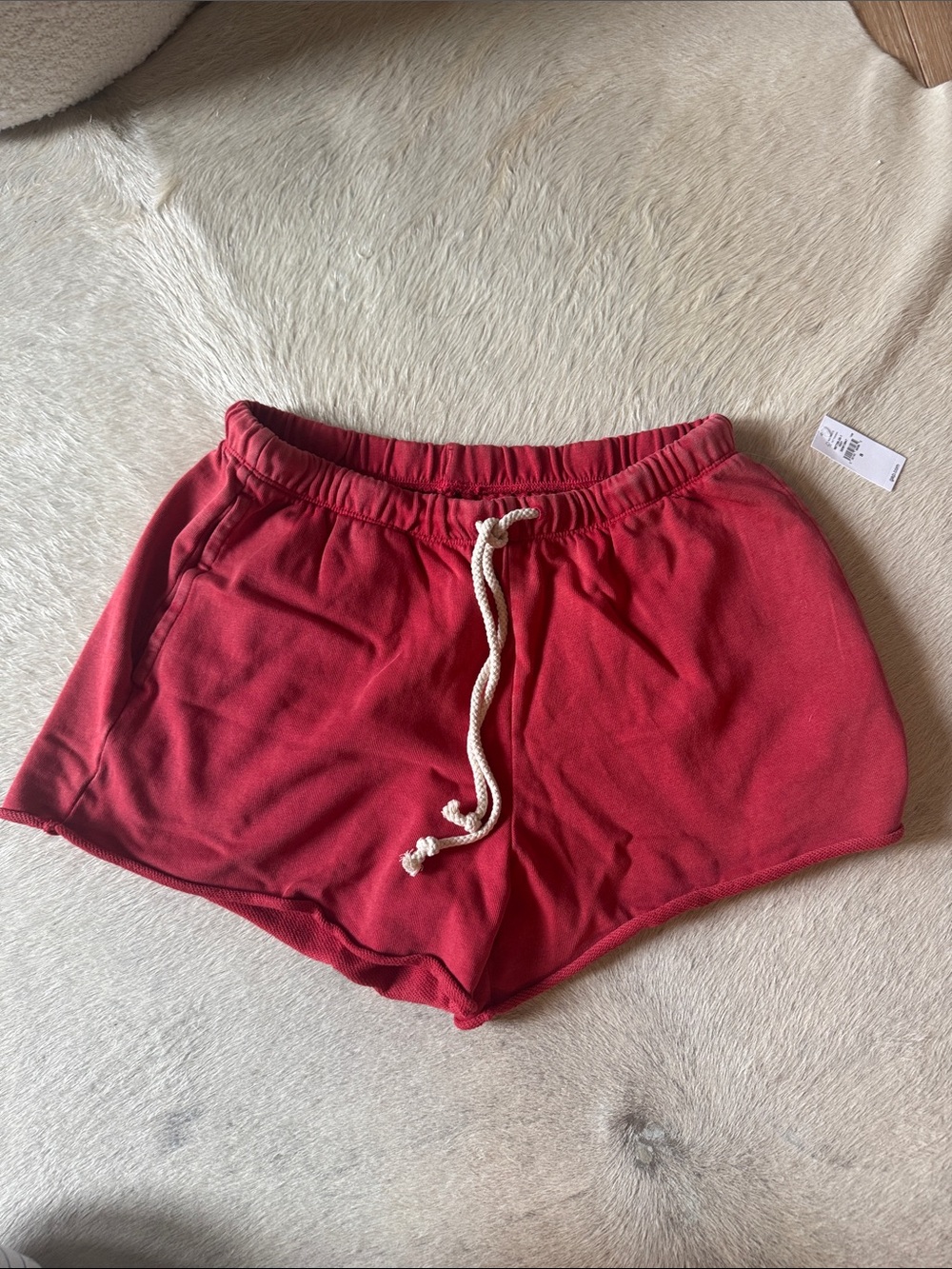 GAP Red Women's Drawstring Athletic Shorts